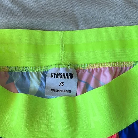 Gymshark running shorts size XS colours-blue, pink, highlighter green - Picture 3 of 3